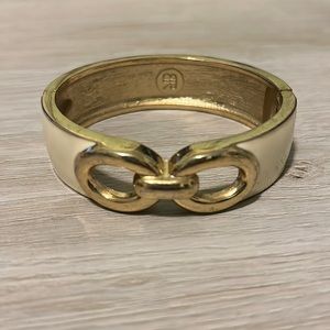Banana Republic gold and cream bangle